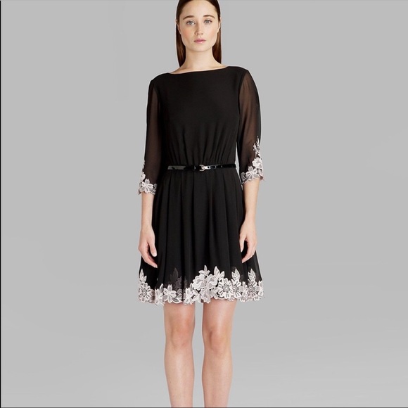 ted baker embroidered dress